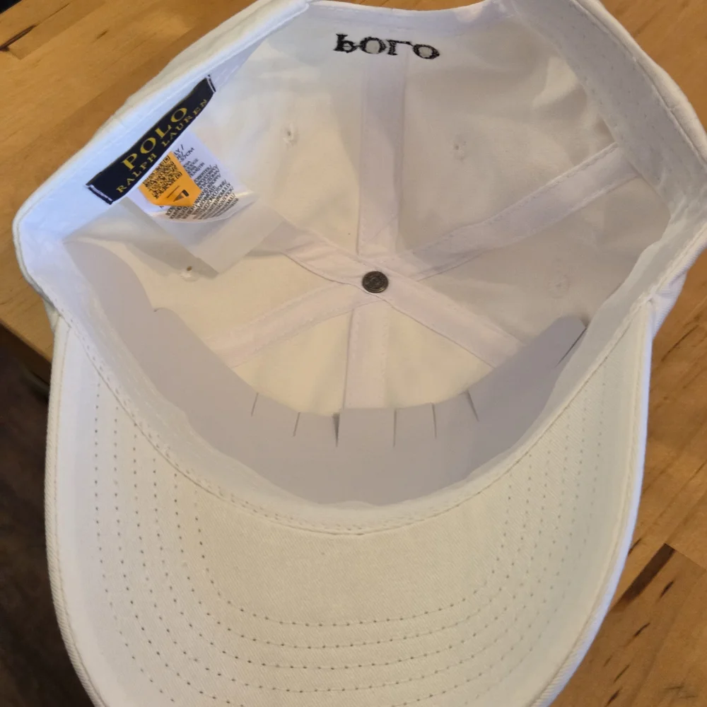 Polo by Ralph Lauren White W/ Black Cap